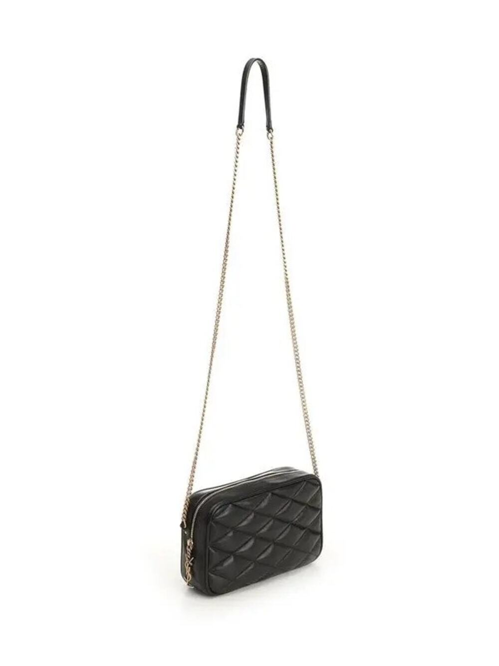 Saint Laurent Gaby Black Quilted Leather Camera Crossbody Bag BNIB